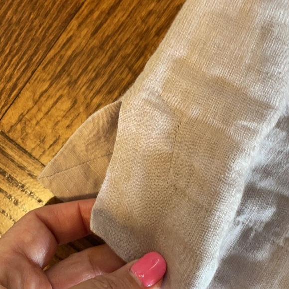 NWT EILEEN FISHER linen SPLIT EMBELLISHED NECK Mauve top sleeveless size PS - Picture 10 of 12